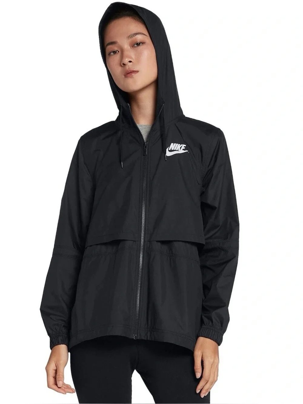 Nike Women's Sportswear Repel Windbreaker Hooded Jacket Size Medium
